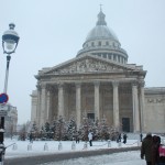 The Pantheon in the Snow